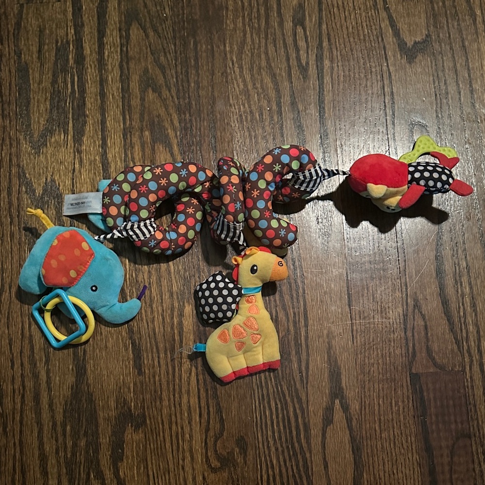 Colorful Animal Activity car seat Toy